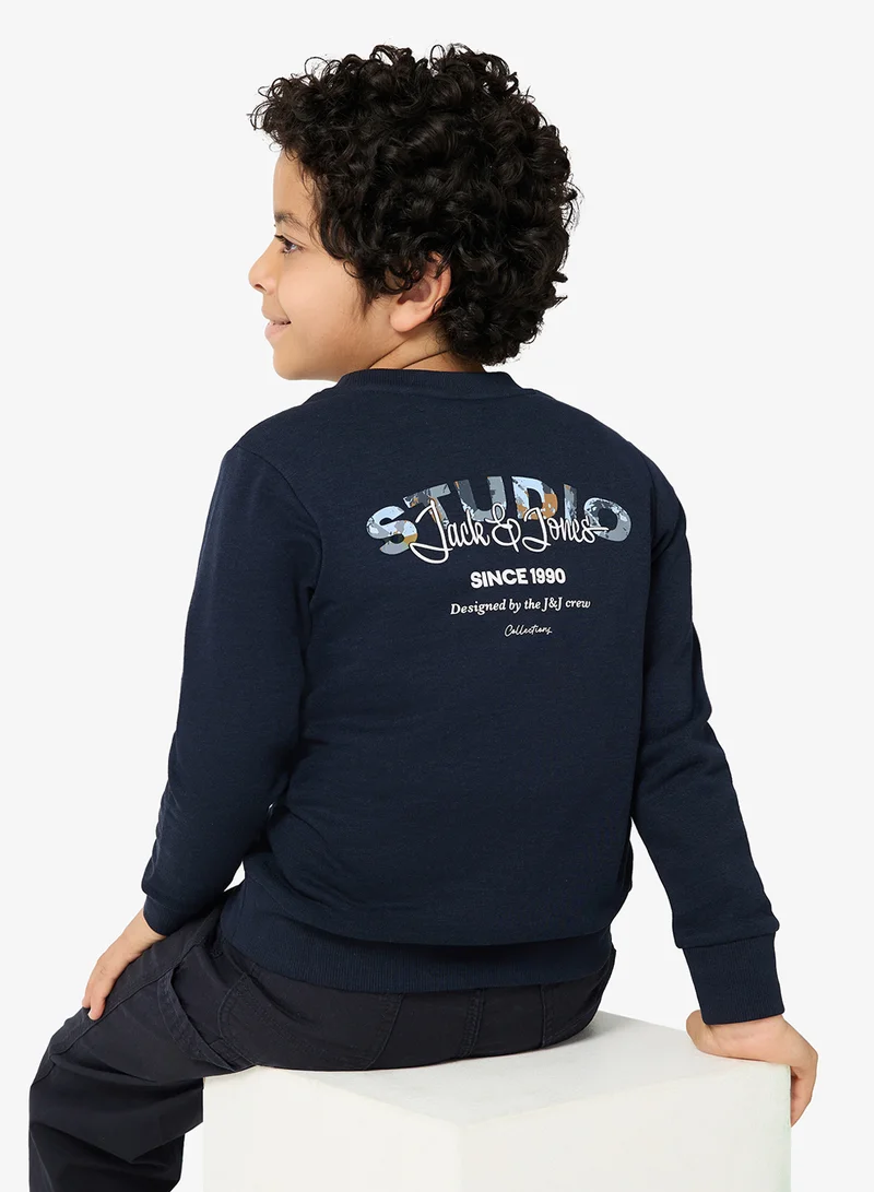 جاك وجونز جونيور كنزة جيوكي برقبة دائرية للأطفال